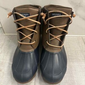 Sperry Women's Black and Brown Winter Boots